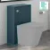Harper Navy Blue Back To Wall Toilet Unit 500mm