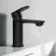Anker Matt Black Basin & Shower Bath Mixer Tap Set