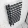 Palermo Electric Anthracite Designer Heated Towel Rail 1200x600mm