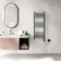 Barcelona Electric Anthracite Straight Heated Towel Rail 1000x400mm