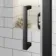 London Matt Black 6mm Pivot Shower Enclosure 1000x760mm