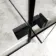 Helsinki Matt Black Premium Easy Clean 8mm Hinged Shower Enclosure 1400x800mm