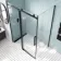 Oslo Matt Black Premium Easy Clean 8mm Sliding Shower Enclosure 1400x900mm