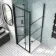 London Matt Black Grid 6mm Bifold Shower Enclosure 800x800mm