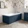 Traditional Navy Blue Wooden Bath Panel Pack 1700x680mm