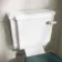 Hudson Traditional Close Coupled Toilet With Midnight Green Wooden Seat