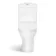 Orlando Rimless Fully Back to Wall Close Coupled Corner Toilet With Soft Close Seat