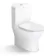 Orlando Rimless Fully Back to Wall Close Coupled Corner Toilet With Soft Close Slim Seat