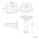Hudson Traditional Toilet With Dove Grey Seat & Pedestal Basin Set - Double Tap Hole