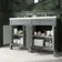 Bermuda Dove Grey Double Basin Vanity 1200mm