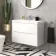 Austin Gloss White Wall Hung Basin Drawer Vanity 800mm