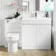 Trent Gloss White Combination Vanity Basin and Miami Toilet 1300mm
