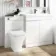 Trent Gloss White Combination Vanity Basin and Atlanta Toilet 1300mm