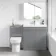 Trent Stone Grey Combination Vanity Basin and Miami Toilet 1300mm