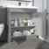 Trent Stone Grey Combination Vanity Basin and Atlanta Toilet 1300mm