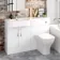 Harper Gloss White Combination Vanity Basin and Atlanta Toilet 1200mm - Left Handed