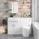 Harper Gloss White Combination Vanity Basin and Boston Toilet 1200mm - Left Handed