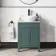 Bermuda Midnight Green Vanity with Marble Top & Oval Counter Top Basin 600mm