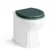 Monaco Midnight Green Combination Vanity Traditional Basin with Marble Top & Hudson Toilet with Wooden Seat 1500mm