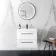 Elba Gloss White Wall Hung Basin Drawer Vanity 600mm - Black Accents