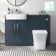Harper Navy Blue Combination Vanity Basin and Houston Toilet 1200mm