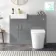 Harper Stone Grey Combination Vanity Basin & Tucson Toilet 1000mm - Brushed Brass Accents
