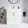 Mersey Gloss White Basin Vanity 800mm
