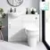 Quartz Gloss White Combination Vanity Basin and Denver Toilet 950mm
