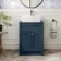 Milos Navy Blue Vanity with Troy Basin 600mm - Chrome Handles