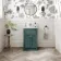 Milos Mystic Green Basin Vanity 500mm - Traditional Handles
