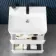 Corsica Gloss White Wall Hung Basin Drawer Vanity 600mm