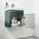 Corsica Midnight Green Wall Hung Slimline Basin Vanity 400mm