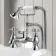 Thames Traditional Chrome Basin & Bath Shower Mixer Tap Set