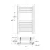 Barcelona Electric Chrome Straight Heated Towel Rail 650x400mm