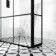 Munich Matt Black Grid 8mm Wet Room Shower Glass 900mm & 250mm Pivotal Return Panel