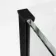 Vienna Matt Black Easy Clean 8mm Hinged Shower Enclosure 1000x800mm