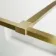 Munich Brushed Brass Framed 8mm Walk In Shower Enclosure 1400mm & 900mm Glass with Return Panel