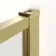 Munich Brushed Brass Framed 8mm Walk In Shower Enclosure 1400mm & 900mm Glass with Return Panel