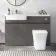 Foster Tungsten Grey Combination Vanity Basin and Houston Toilet 1200mm - Left Handed