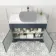 Lucia Inky Blue Cabinet with Marble Top 1030mm - Excludes Counter Top Basin