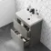 Trent Stone Grey Basin Drawer Vanity 600mm and Toilet Set