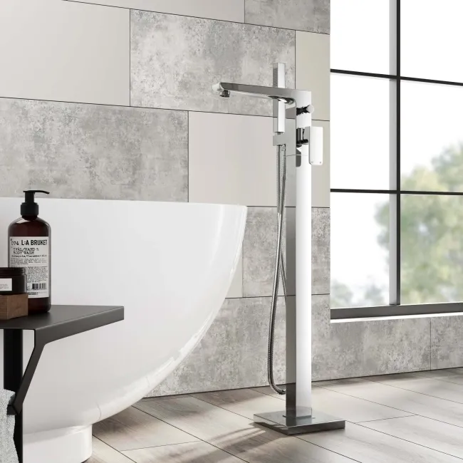 Soar Chrome Freestanding Bath Shower Mixer Tap