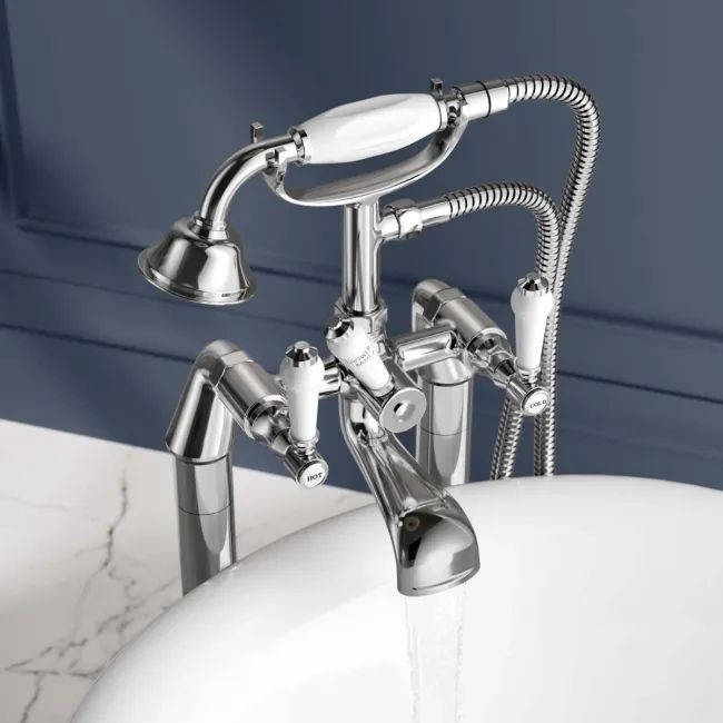 Cherwell Chrome Freestanding Bath Shower Mixer Tap