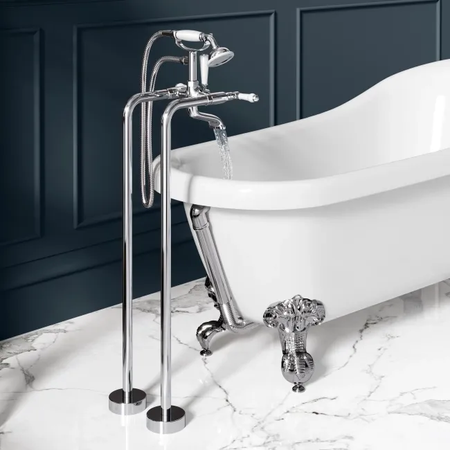 Beauly Chrome Freestanding Bath Shower Mixer Tap