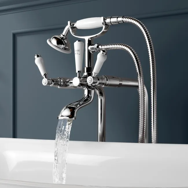 Beauly Chrome Freestanding Bath Shower Mixer Tap