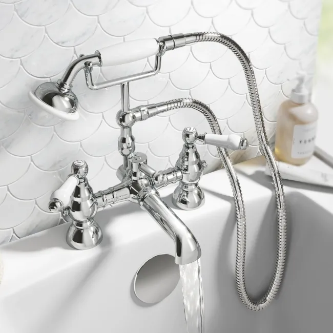 Beauly Traditional Chrome Bath Shower Mixer Tap