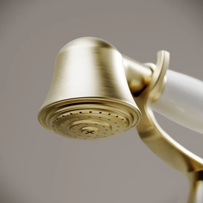 Bray Traditional Brushed Brass Bath Shower Mixer Tap