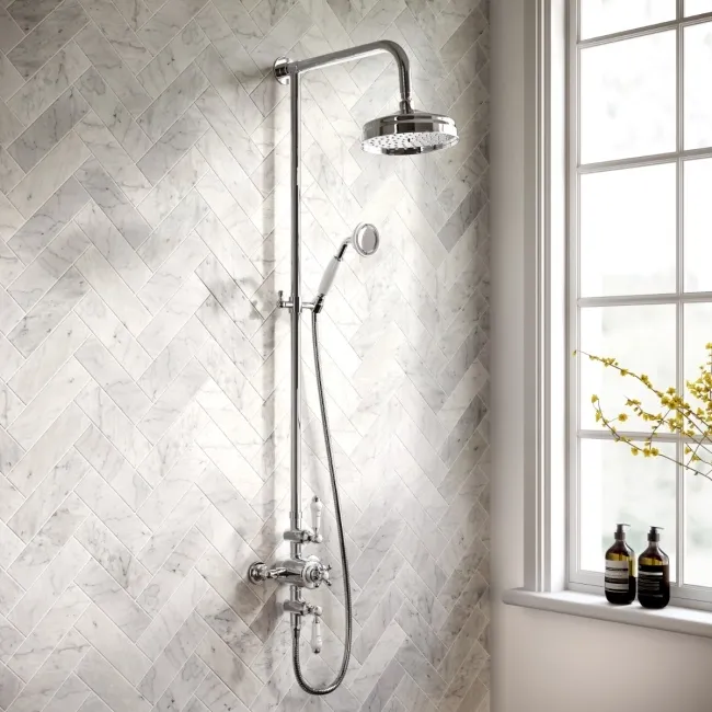 Nevis Traditional Thermostatic Shower Set with Hand Shower