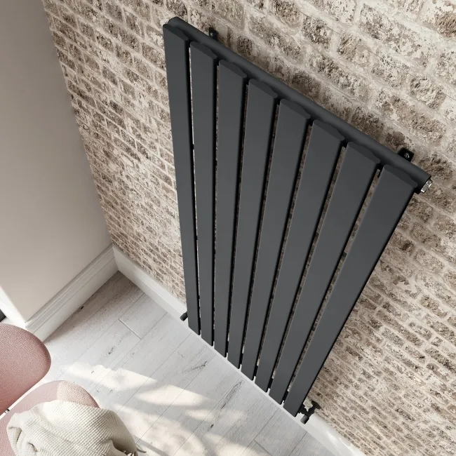 Faro Anthracite Single Flat Panel Vertical Radiator 1800x560mm