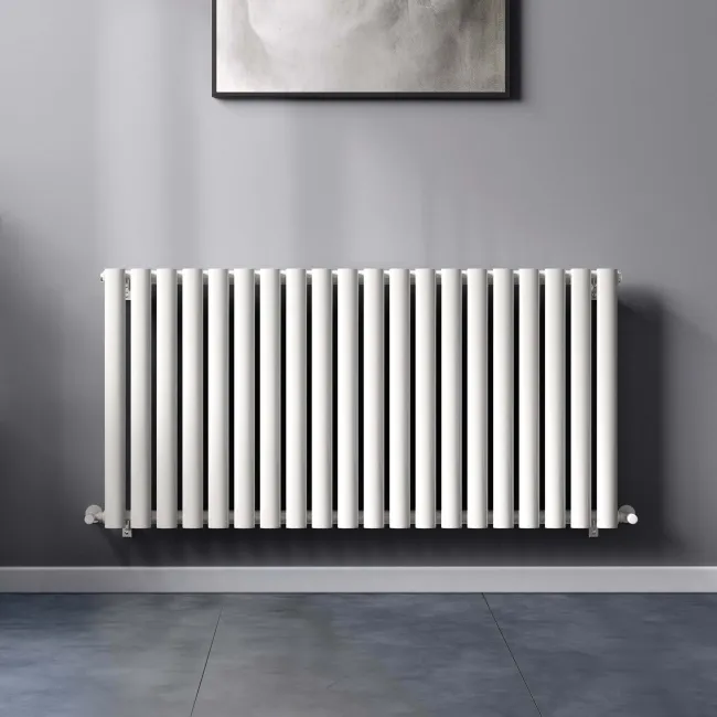 Marbella White Single Oval Panel Radiator 600x1200mm
